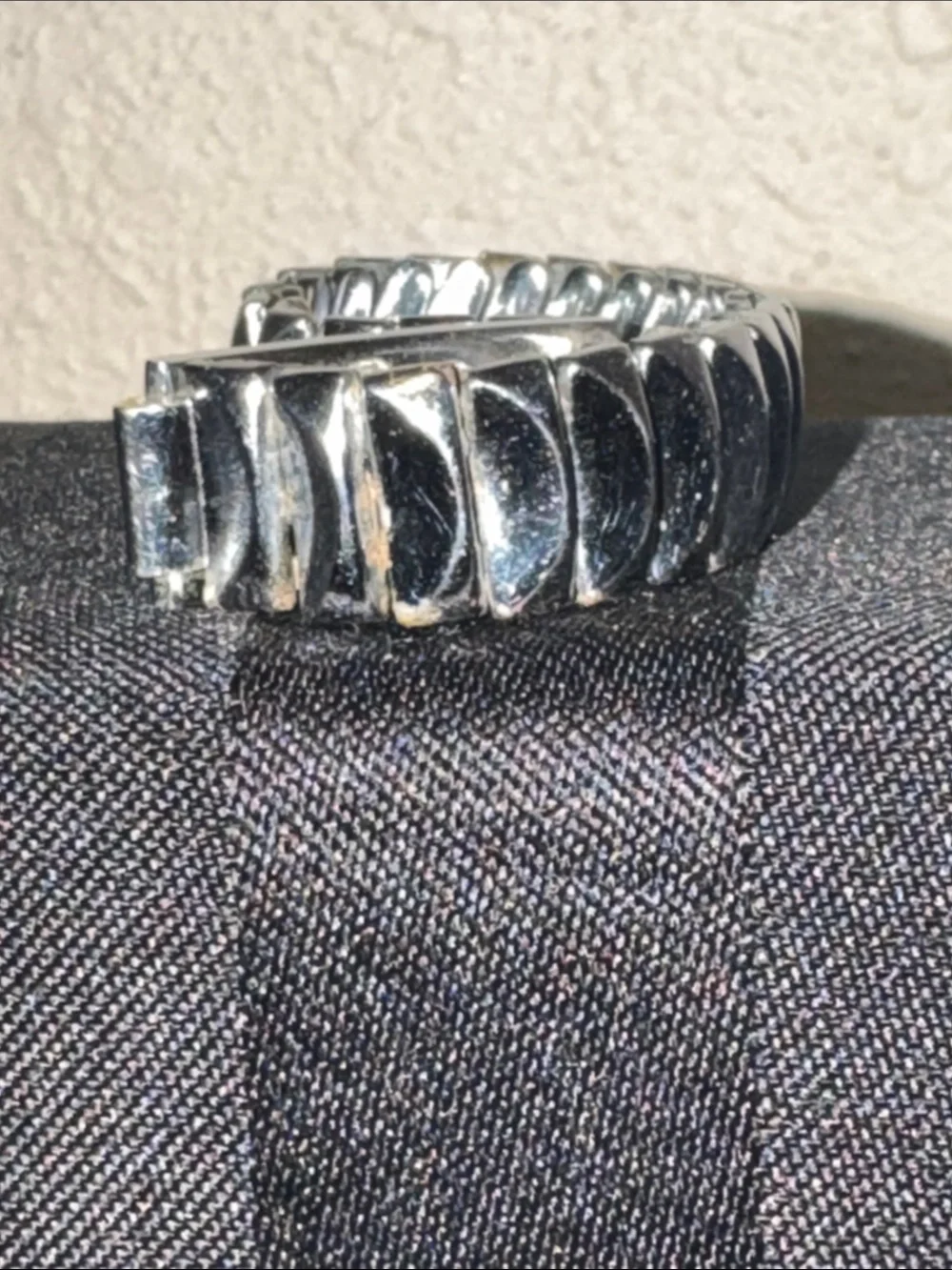 Baby Silver-Tone Stretch Bracelet
